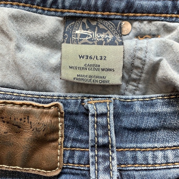 Silver brand jeans Suki size 36 - hand painted - Picture 5 of 5